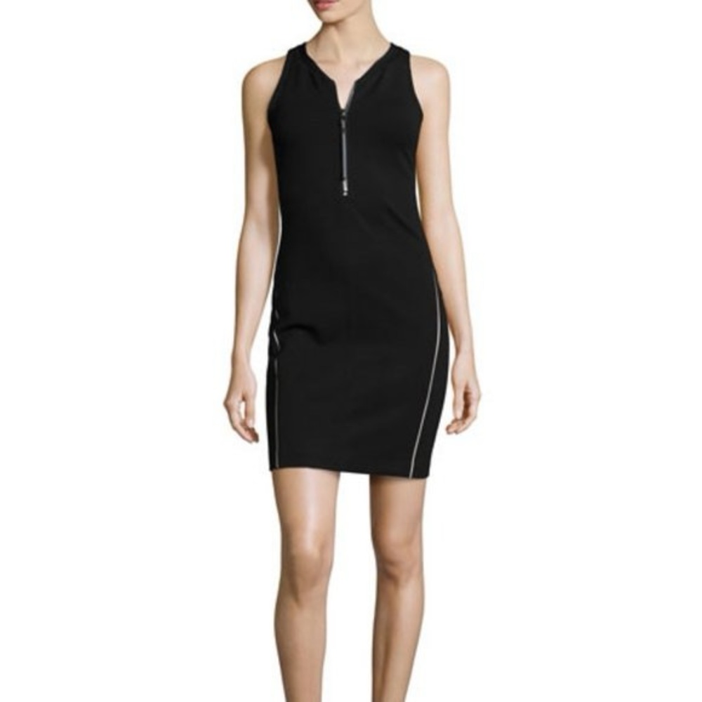 Rag & Bone black stretch knit tank dress